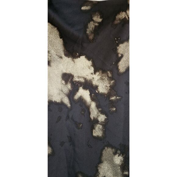 Urban Outfitters Mallory Slip Dress S/P Cowl Neck Bleached Black & White Mini - Picture 5 of 9